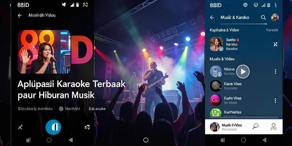 Tampilan antarmuka aplikasi Karaoke 88ID yang menarik dan mudah digunakan.