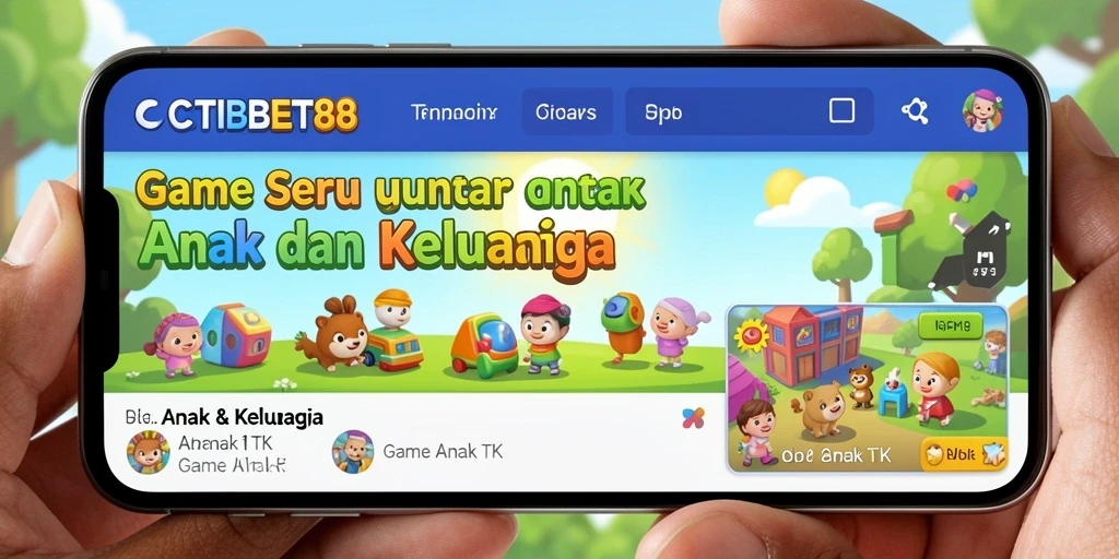Antarmuka CITIBET88 yang ceria dan interaktif untuk anak-anak.