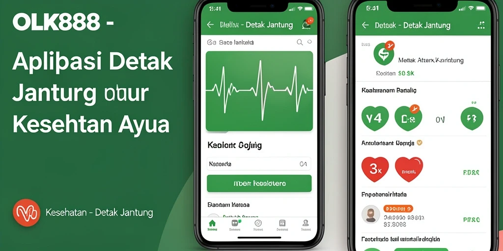Tampilan antarmuka OLX888 dengan fitur detak jantung yang informatif.