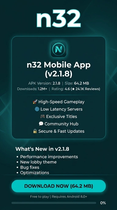 Tampilan halaman APK n32